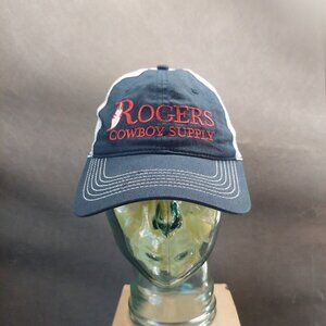 Rogers Cowboy Supply Western Apparel Blue With White Mesh Hook N Loop Hat